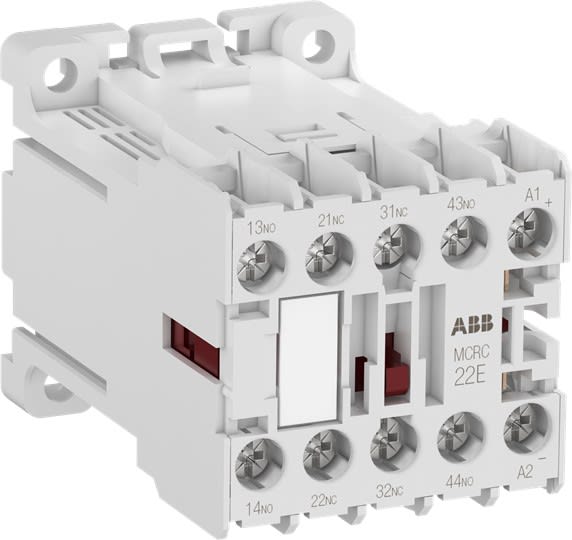 ABB - MCRC013ATWN Mini Contacteur Auxiliaire 1NO+3NC 220VDC +/-30%
