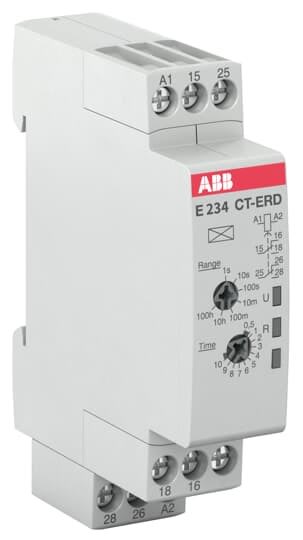 ABB - Rel. Temp retard à la mise tension 2c/o - 24-48VDC 24-240VAC