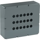 ABB - Boite à boutons à percer- Aluminium - pour 18 trous - IP66 - Sans perçage PE