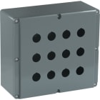 ABB - Boite à boutons à percer - Aluminium - pour 12 trous - IP66 - Avec perçage PE