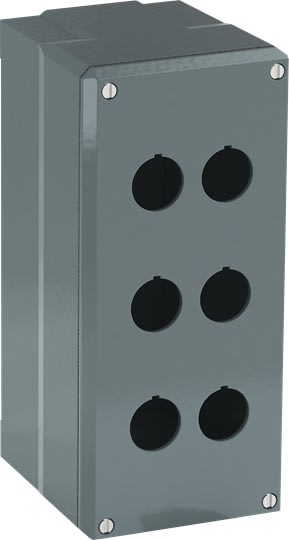 ABB - Boite à boutons Aluminium - 6 trous - IP66 - perçage PE