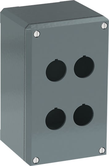 ABB - Boite à boutons Aluminium - 4 trous - IP66 - Perçage PE