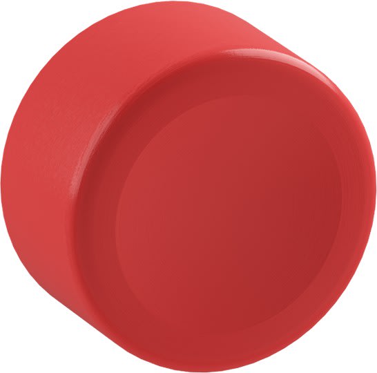 ABB - Capot de protection pour boutons poussoirs affleurants silicone (rouge)
