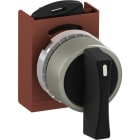 ABB - Boutons tournant 4-POS non-lumineux poignée longue Noir Fixe/A impulsion