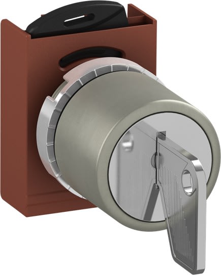 ABB - Bouton tournant à clé - 3 positions - Fixe