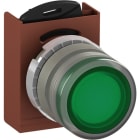 ABB - Bouton poussoir Affleurant lumineux Vert (lentille plastique)