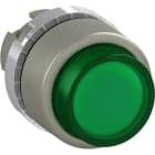 ABB - Bouton poussoir En saillie lumineux Vert (lentille plastique)