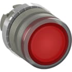 ABB - Bouton poussoir Affleurant lumineux Rouge (lentille verre)