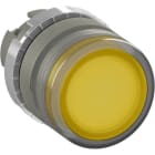 ABB - Bouton poussoir Affleurant lumineux Jaune (lentille verre)