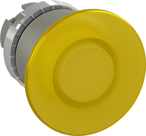 ABB - Bouton poussoir coup de poing 40MM Jaune à impulsion lumineux