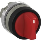 ABB - Boutons tournant 3-POS lumineux poignée courte Rouge Fixe