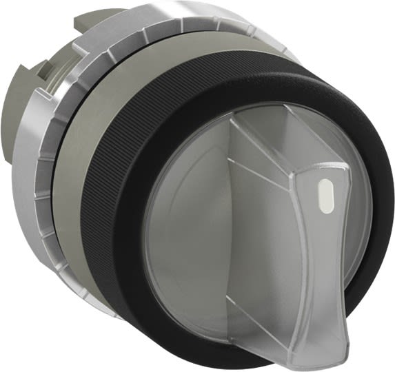 ABB - Boutons tournant 3-POS lumineux poignée courte Transparent Fixe/A impulsion