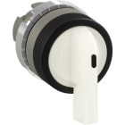 ABB - Boutons tournant 2-POS lumineux poignée longue Blanc Fixe