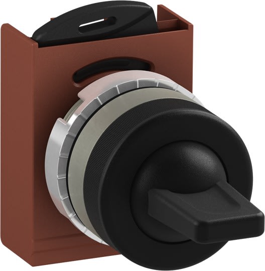 ABB - Interrupteur à bascule 3 positions - Fixe/ A impulsion - Noir