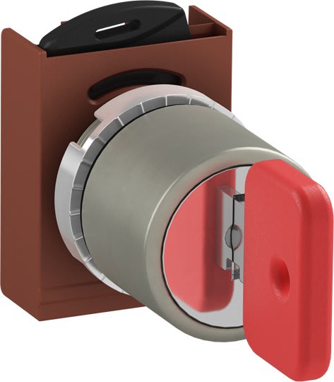 ABB - Bouton tournant à clé - 2 positions - Fixe