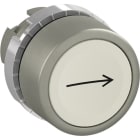 ABB - Bouton poussoir - Non lumineux - Affleurant - Blanc - Marquage -->