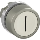 ABB - Bouton poussoir - Non lumineux - Affleurant - Blanc - Marquage I