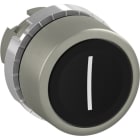 ABB - Bouton poussoir - Non lumineux - Affleurant - Noir - Marquage I