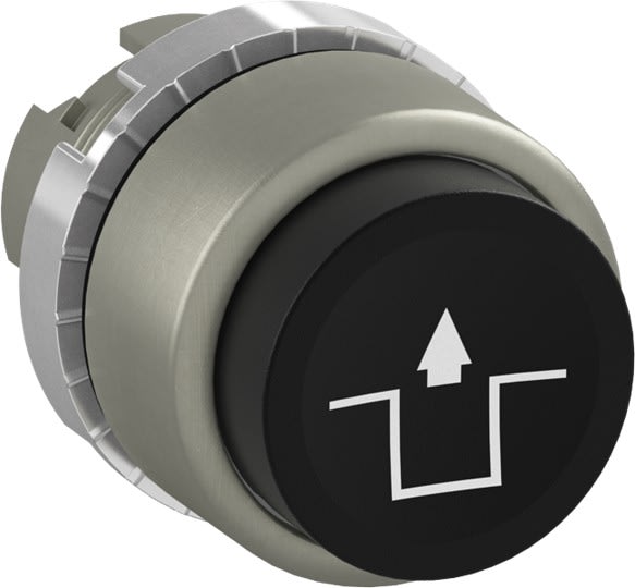 ABB - Bouton poussoir - Non lumineux - Saillie - Noir - Marquage RELEASING