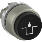 ABB - Bouton poussoir - Non lumineux - Saillie - Noir - Marquage RELEASING