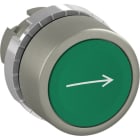 ABB - Bouton poussoir - Non lumineux - Affleurant - Vert - Marquage -->