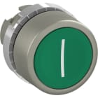 ABB - Bouton poussoir - Non lumineux - Affleurant - Vert - Marquage I