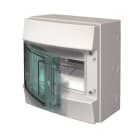ABB - Mistral65H- Coffret Etanche-1R x 8 modules-Porte Transp.-RAL7035-750°c +Borniers