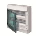 ABB - Mistral65H- Coffret Etanche-2R x 18 modules-Porte Transp.-RAL7035-750°c+Borniers