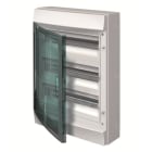 ABB - Mistral65H- Coffret Etanche-3R x 18 modules-Porte Transp.-RAL7035-750°c+Borniers