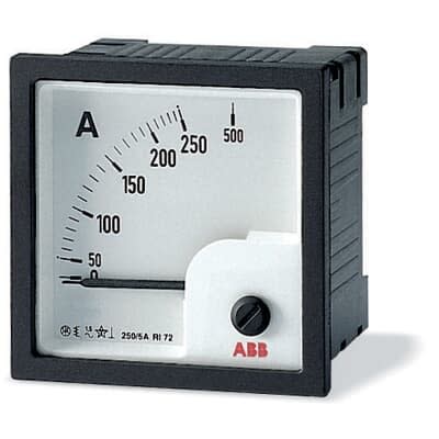 ABB - AMT1-A1-40/72 - Ampermètre Analogique 72x72 mm encastré 40A AC lecture directe