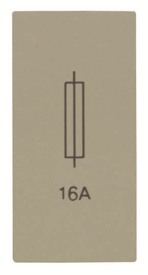 ABB - Zenit Porte Fusible 1 Module Champagne