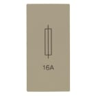 ABB - Zenit Porte Fusible 1 Module Champagne