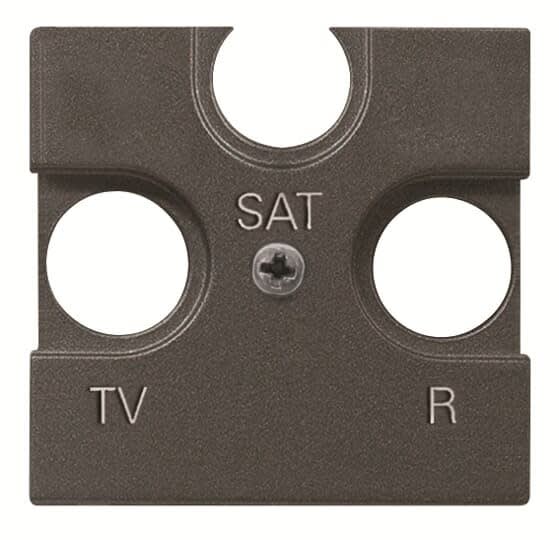 ABB - Zenit Enjoliveur Tv/R/Sat Terminale 2 Modules Anthracite