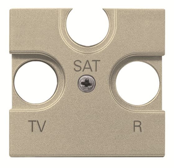 ABB - Zenit Enjoliveur Tv/R/Sat Terminale 2 Modules Champagne