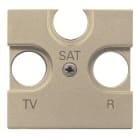ABB - Zenit Enjoliveur Tv/R/Sat Terminale 2 Modules Champagne