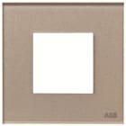 ABB - Zenit Plaque de Finition 1X2M Verre Champagne