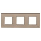 ABB - Zenit Plaque de Finition 3X2M Verre Champagne