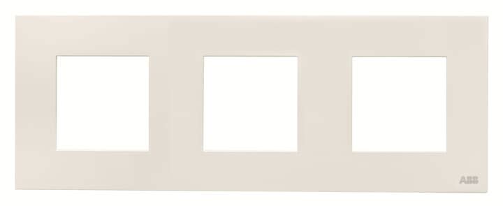 ABB - Zenit Plaque de Finition 3X2M Verre Perle