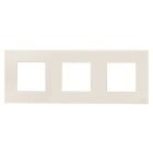ABB - Zenit Plaque de Finition 3X2M Verre Perle