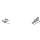 ABB - Support Jeu de barre Escalier 4P pour Isolateur Pbhb1125 (x1)