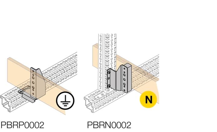 ABB - Équerres pour Fixation pour neutre (x2)