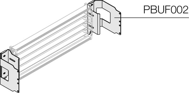 ABB - N.2 Pattes de Fixation pour Unifix