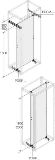 ABB - Gaine A Cable =4000A Montants Profondeur P=500mm (x2)