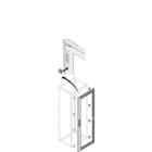 ABB - Porte IP30/40 Transparente 24 Mod H=2000mm L=1000mm (x1)