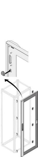 ABB - Porte IP30/40 Transparente 12 Mod H=1800mm L=600mm (x1)