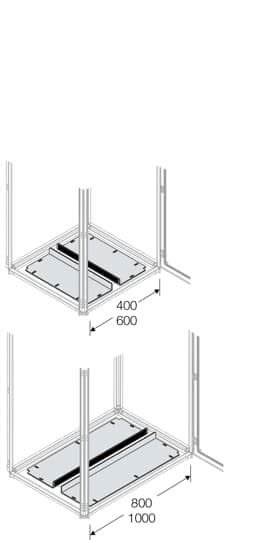 ABB - Plaque Passe-Cable à Glissière IP40 L=600mm P=500mm (x1)