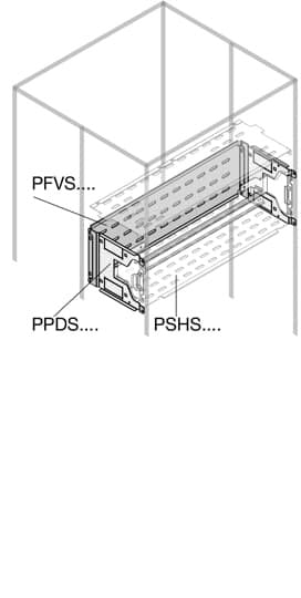 ABB - Frontal BUSBars Segregation Int. Up. H=200mm For W=600mm