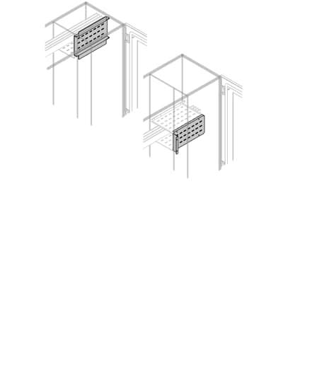 ABB - Frontal Segreg. Each Height BUSBars Int. Up. H=400mm W=400mm
