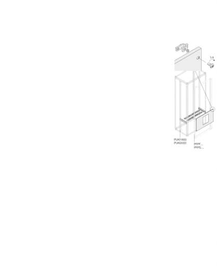 ABB - Kit Horiz. E1.2 3/4P Fixe Int. H=400mm L=600mm