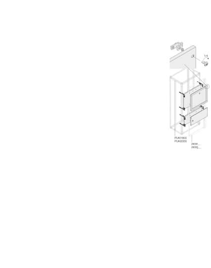 ABB - Kit Horiz. Ot 160/200/250 3/4P Fixe H=250mm L=800mm